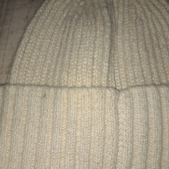 3 FOR 12 SALE Mix It Cream Metallic Beanie Cap Hat - Picture 3 of 10